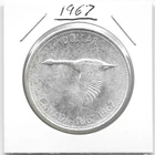 1967PL CANADIAN SILVER DOLLAR (VERY NICE)