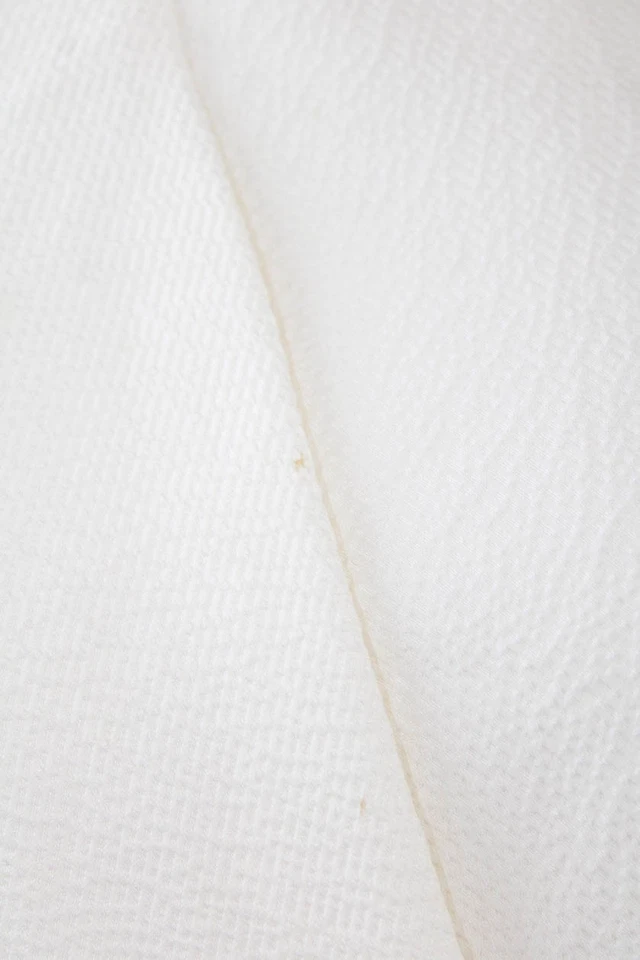 Jason Wu Women's Round Neck Long Sleeves Asymmetrical Silk Blouse Beige Size S - Image 4 of 4