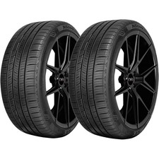 (QTY 2) 255/45R20 Nexen N5000 Platinum 105W XL Black Wall Tires