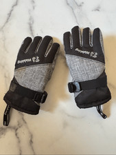 Walsking kids unisex snow gloves mittens winter accessories outerwear grey black