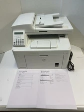 HP LaserJet Pro MFP M227fdn Laser All-In-One Printer Scanner LOW PAGES - Tested
