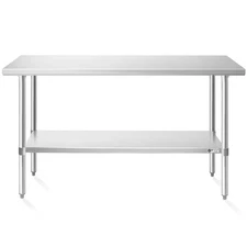 24x60 Stainless Steel Table, NSF Commercial Restaurant Kitchen Prep & Work Table