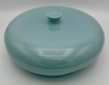 Russel Wright Iroquois Casual China Divided Casserole with Lid - Ice Blue