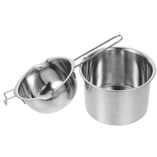 Reusable Stainless Steel Double Boiler Pot with Long Handle for Kitchen Use