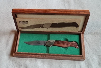 Böker Damast Jahresmesser von 1989. Nr.553/999. Damaststahl 300 Lagen. - Bild 1 von 2