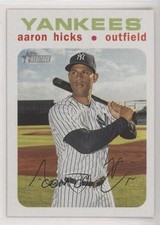 2020 Topps Heritage White /50 Aaron Hicks #489 g6p
