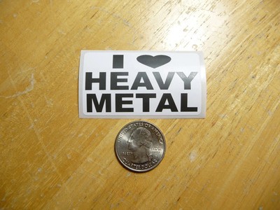 I LOVE HEAVY METAL STICKER DECAL 1 - 50 BULK PACK FUNNY MUSIC FAN COLLECTION