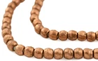 Round Copper Ethiopian Beads 8mm African Large Hole 32 Inch Strand Handmade