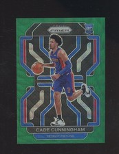 2021-22 Panini Prizm Green Wave #282 Cade Cunningham Pistons RC Rookie