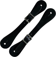 Handmade Leather Spur Straps - Set of 2 for Western Riding Gear