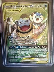 Blastoise & Piplup GX 215/236 Cosmic Eclipse