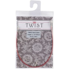 ChiaoGoo TWIST Red Lace Interchangeable Cables 8"-Large