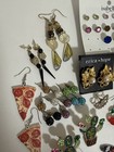 Mixed Earring Lot Vintage Handmade Novelty Statement Jewelry — photo 3