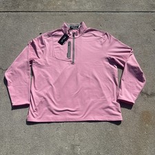 RLX Ralph Lauren Golf 1/4 Zip Men's Size XXL Pink Long Sleeve Pullover New 148