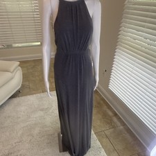 Women’s Gray Shiny Halter Maxi Show Me Your Mumu Size Medium