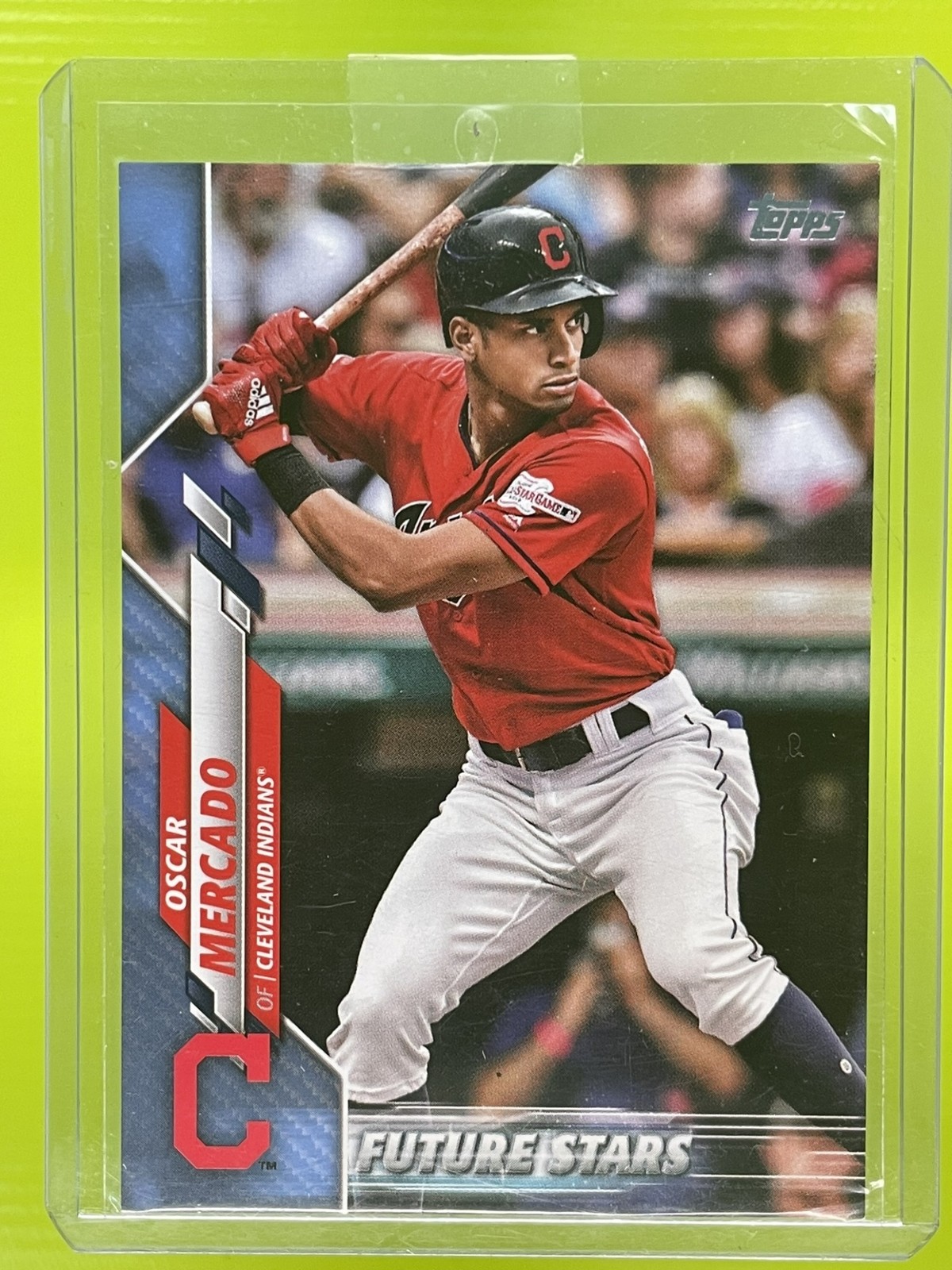 2020 Topps Oscar Mercado #225 Father's Day Blue 46/50 Indians
