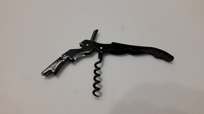 Kellnermesser aus Metall mit Flaschenöffner, Folienschneider und Korkenzieher