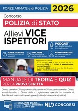 Concorso allievi vice ispettori polizia di Stato 2026. Manuale di Teoria e quiz 