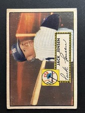 1952 Topps #122 Jackie Jensen AL MVP (1958) Red Sox HOF