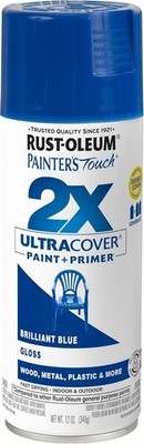 Rustoleum Brilliant Blue Gloss General Purpose Spray Paint and Primer 12 Oz best