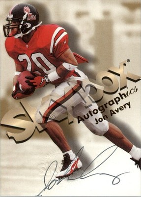 1998 SkyBox Premium Autographics #4 John Avery S Auto - FB