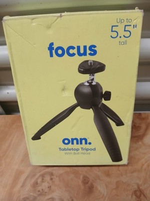 Onn Focus Table Top Tripod with Ball Head New In Box