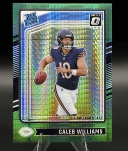 2024 Panini Donruss Optic - Rated Rookie Caleb Williams #201 Green Hyper...