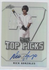 2020 Leaf Metal Draft Top Picks Nick Gonzales #TP-NG1 Auto 0x1