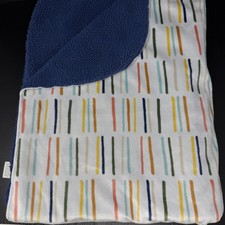 Cloud Island Baby Blanket Stripe Lines Dashes Multicolor Blue Sherpa Target 2022
