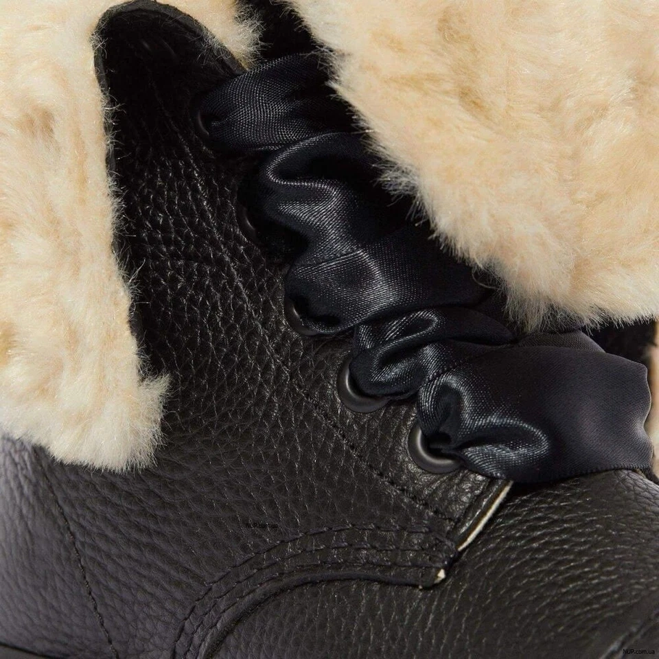 Dr Martens Aimilita Black Leather Fold Down Boots Women’s Size 10 - 22694001 - Image 3 of 4