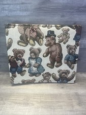Living Oak Tapestry Scrapbook 12in  14in Binder Dakotah Teddy Bear
