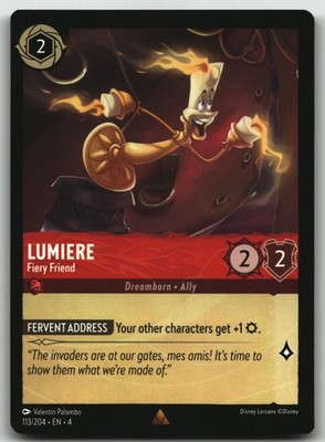 Lumiere - Fiery Friend Rare Ursula's Return 113/204 NM