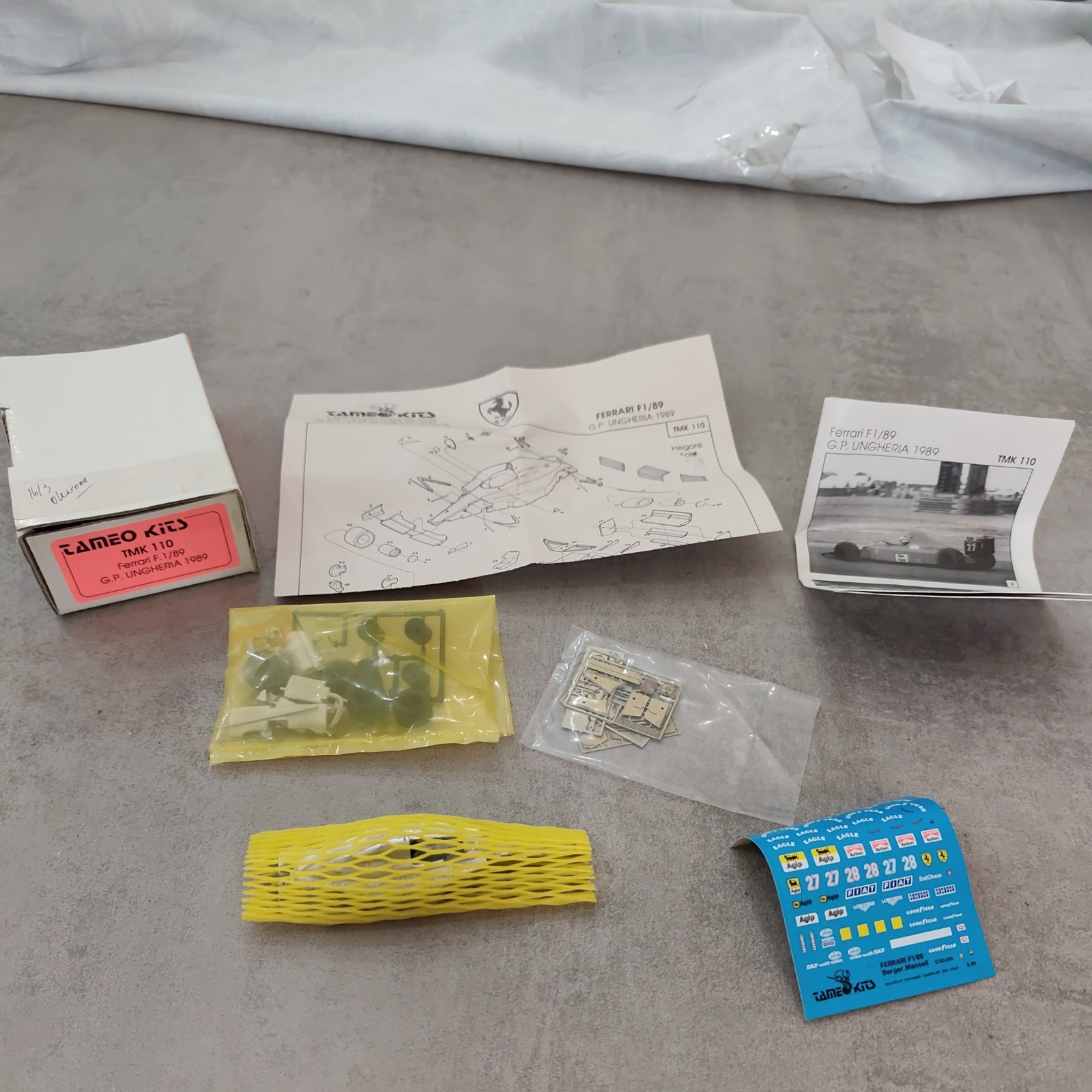 1/43 kit TAMEO FERRARI F1 89 UNGHERIA