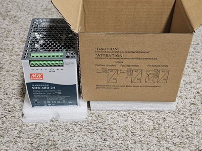 #ad #ad Mean Well SDR 480 24 24V 20A 480W AC to DC DIN Rail Power Supply $125.00