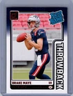 Drake Maye 2024 Panini Donruss - Rated Rookies Throwbacks #49 (RC)