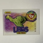Rare 1998 Vtg Beanie Baby Card ORIGINAL 9 Silver/816 LEGS The FROG Nice!!