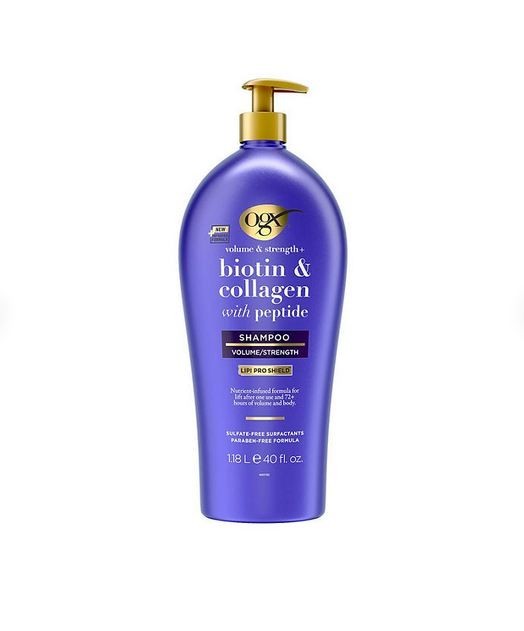 OGX Volume & Strength+Biotin &Collagen with Peptide Shampoo