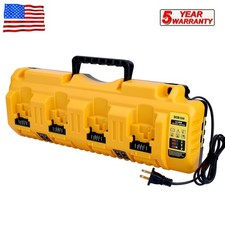 DCB104 4 Port 20V MAX Battery Charger Replacement for Dewalt Battery Charger New