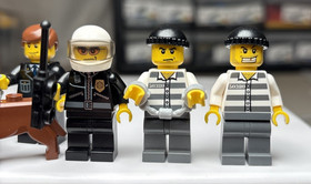 LEGO City Police Headquarters 7744 Complete Set Of Minifigures Mini Figures ONLY
