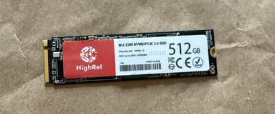 ♠︎送料込み★ HighRel m.2 NVMe 512GB❌5枚 HighRel 512GB NVMe Gen 3 M.2 2280 NVMe SSD R/W 3500/2550MB/s P3X01