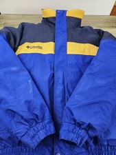 Columbia Bugaboo Down Jacket 3 In 1 Coat Men's XL Blue Outdoors Ski Vintage