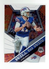 2020 Panini Mosaic Josh Allen Will to Win Mosaic Prizm #WW9  Buffalo Bills