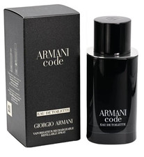 Giorgio Armani code eau de toilette for men 2.5 fl oz New Sealed Ships Free