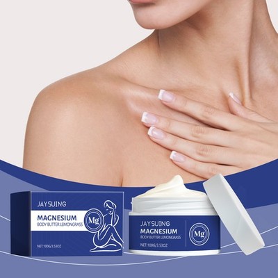 Magnesium Body Lotion for Sleep & Relaxation, Night Time with Lemongrass Oil