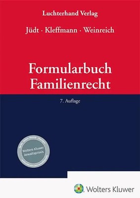Formularbuch Familienrecht | Eberhardt Jüdt (u. a.) | Buch | LXXI | Deutsch