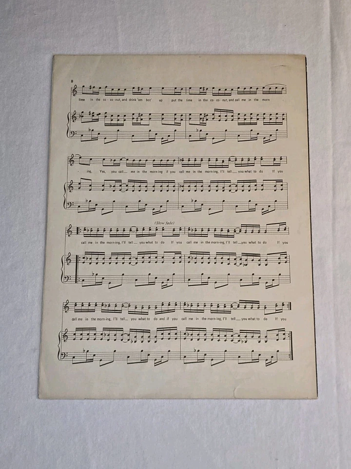 Harry Nilsson Coconut Sheet Music Original 1972 RCA Records Blackwood Rare Vtg - Image 2 of 4