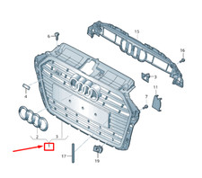 Calandre Audi V8