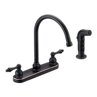 Designers Impressions 652398 Oil Rubbed Bronze Kitchen Faucet W/ Sprayer - 8 Inc on sale Designers Impressions 652398 Oil Rubbed Bronze Kitchen Faucet W/ Sprayer - 8 Inc on sale