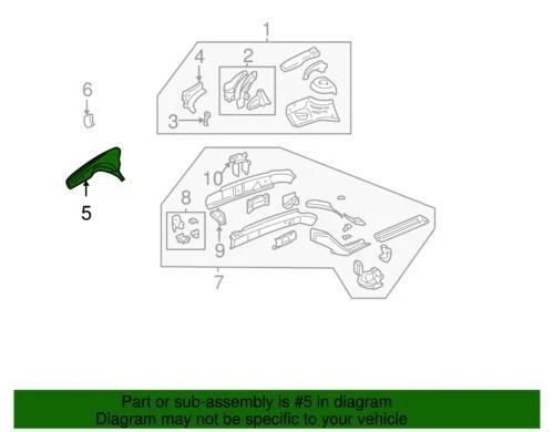 Chevrolet Oldsmobile Malibu Cutlass GLS Upper Rail 22677002 genuino GM 1997-2005 Foto 2 de 2