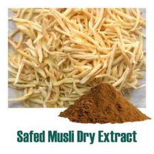 Safed Musli Extract Powder Chlorophytum Borivilianum 50 Saponin 1000 Gram